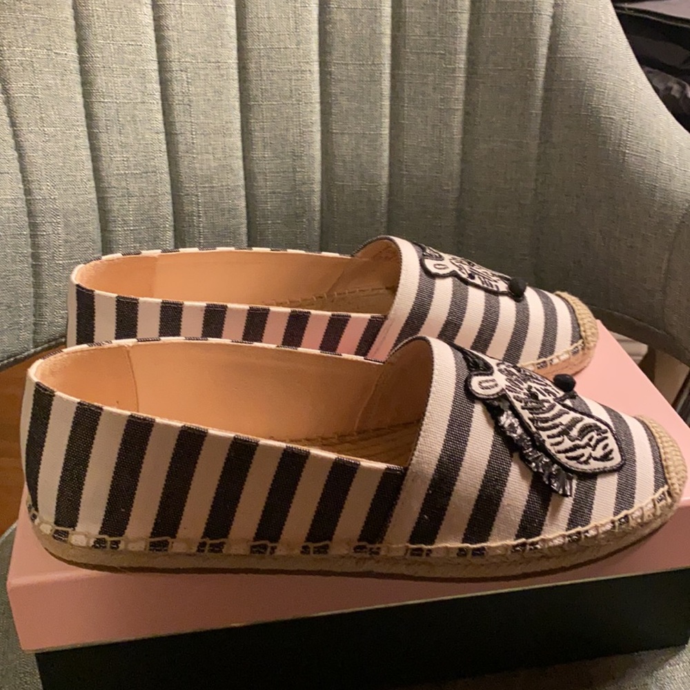 Kate Spade garden zebra espadrilles Sz 10B NWT - Picture 7 of 14